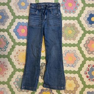 Small American Eagle Super High-Rise Flare Jeans